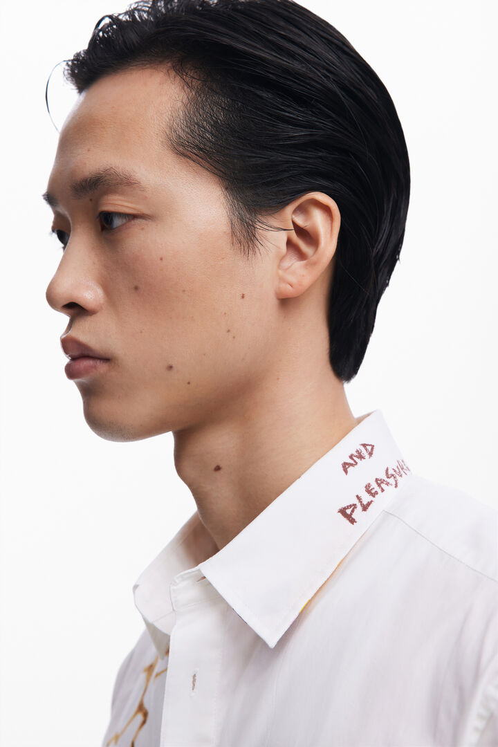 Shirt with ethnic patterns | Desigual