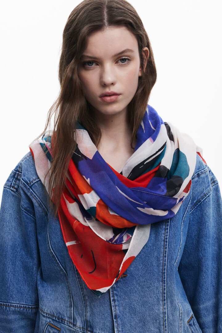 Arty floral scarf | Desigual