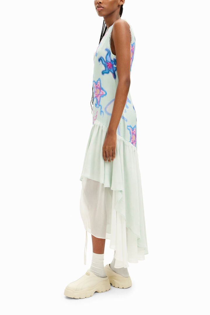 Collina Strada long multilayered strappy dress | Desigual