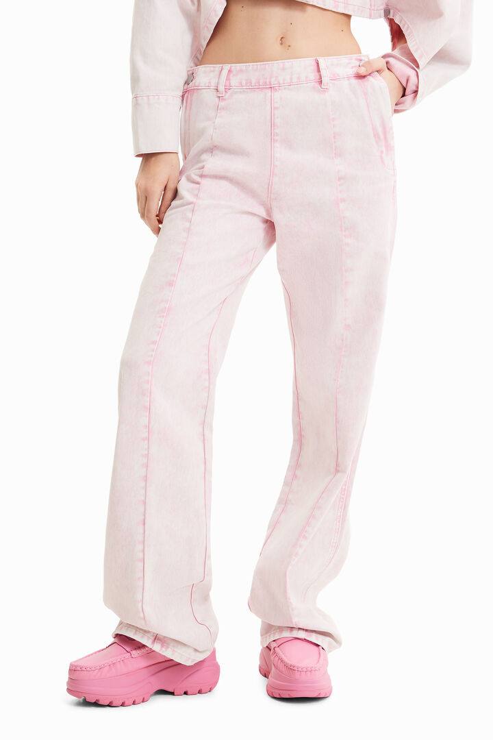 Maitrepierre wide leg straight jeans | Desigual