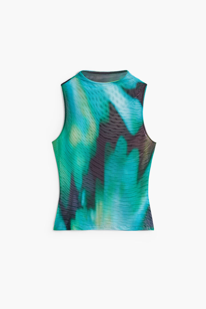 Gradient tulle T-shirt