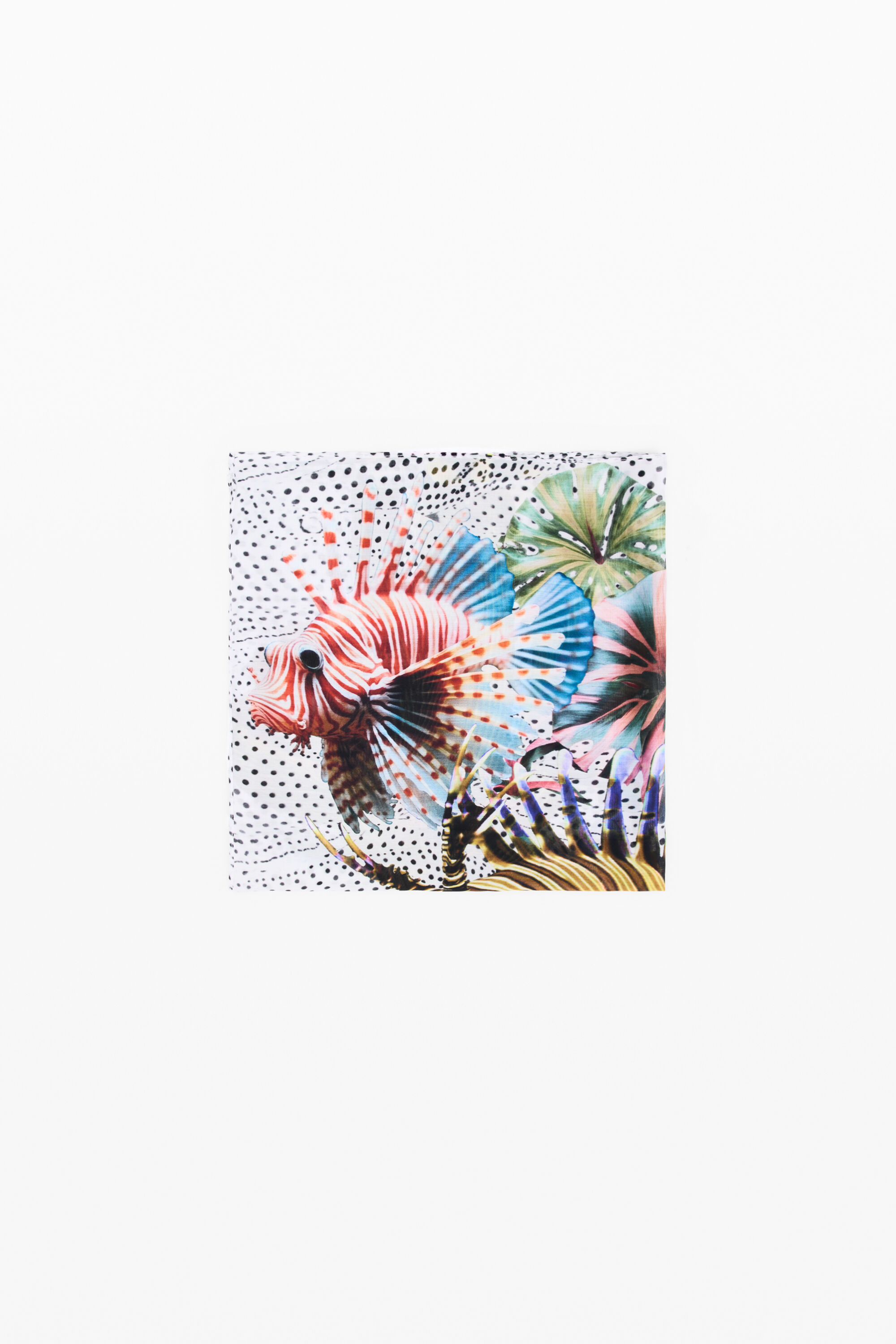 Foulard conçu par mr. christian lacroix, Blanc, U