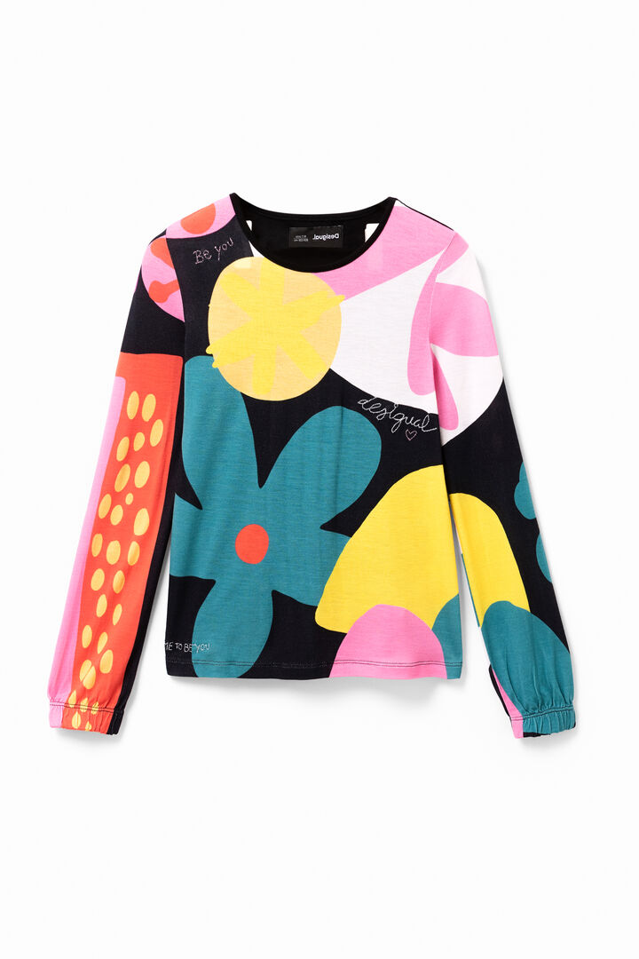 Cotton T-shirt daisies | Desigual