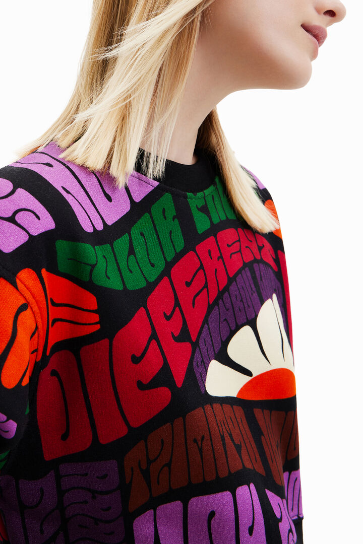 Sudadera corta "Save Nature" | Desigual