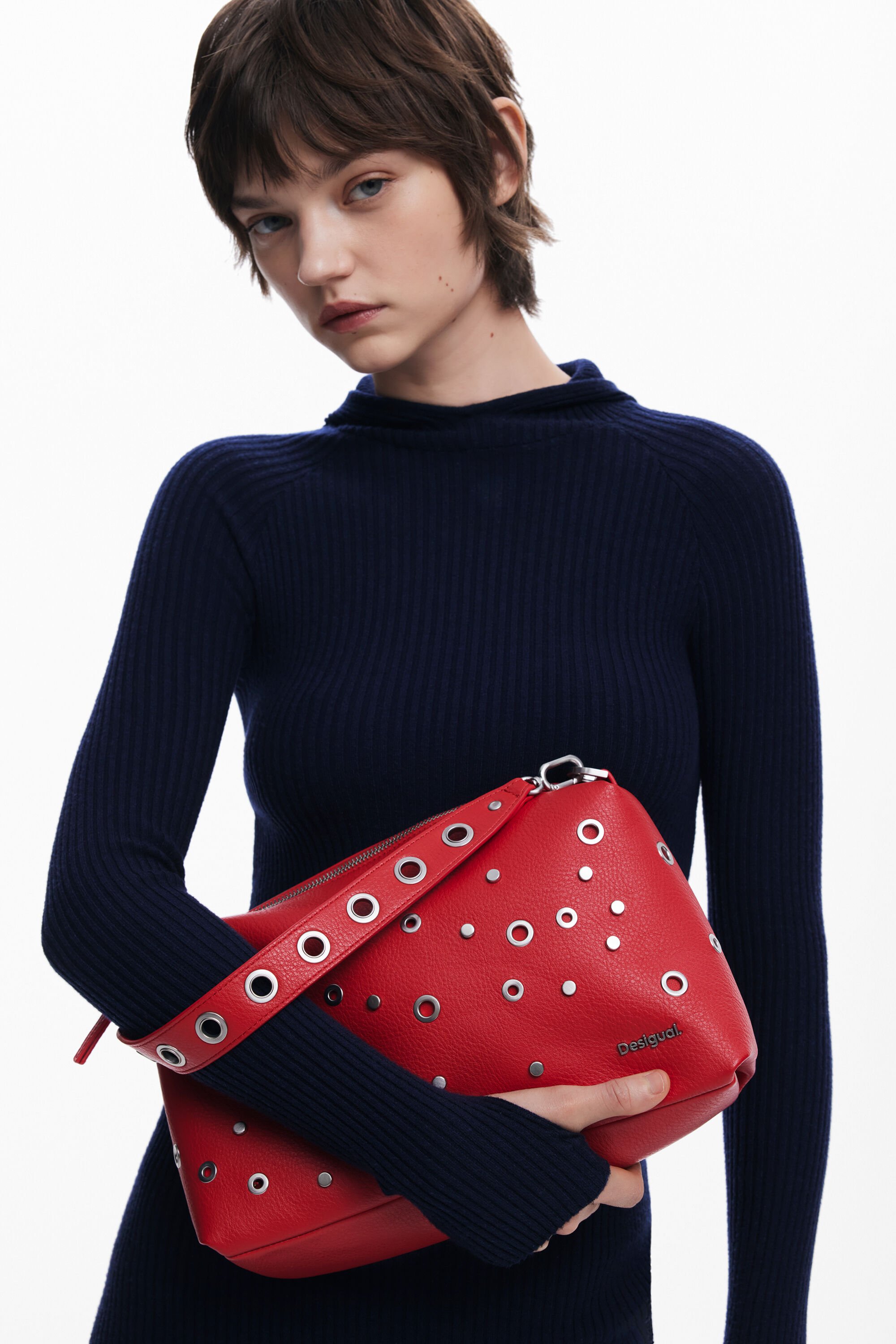 スタッズ付きハンドバッグ I Desigual.com