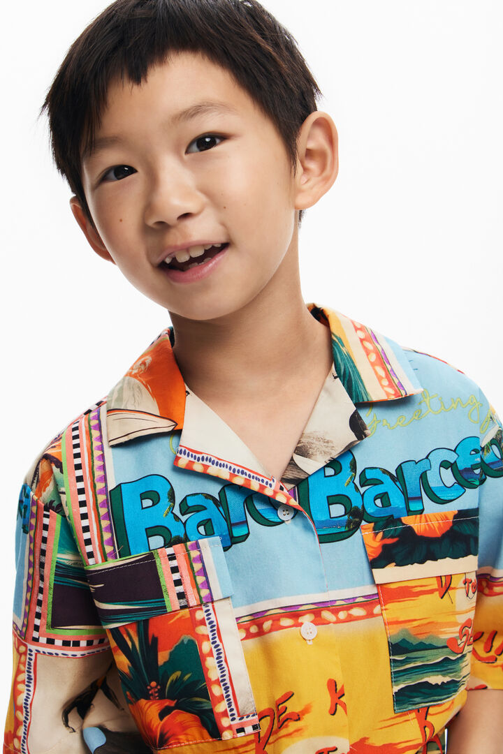 Chemise cartes postales tropicales | Desigual
