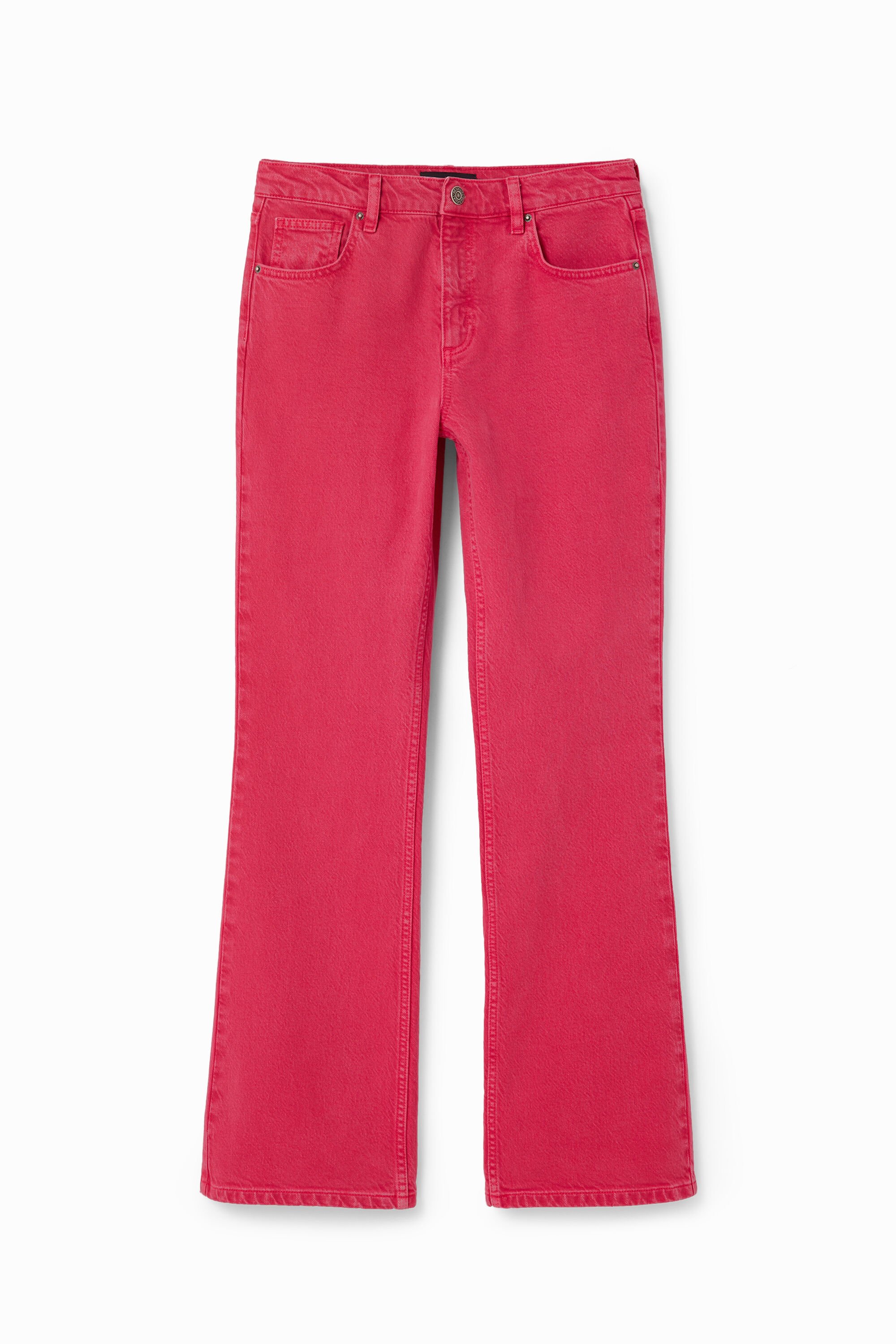 Einfarbige Flare Jeans