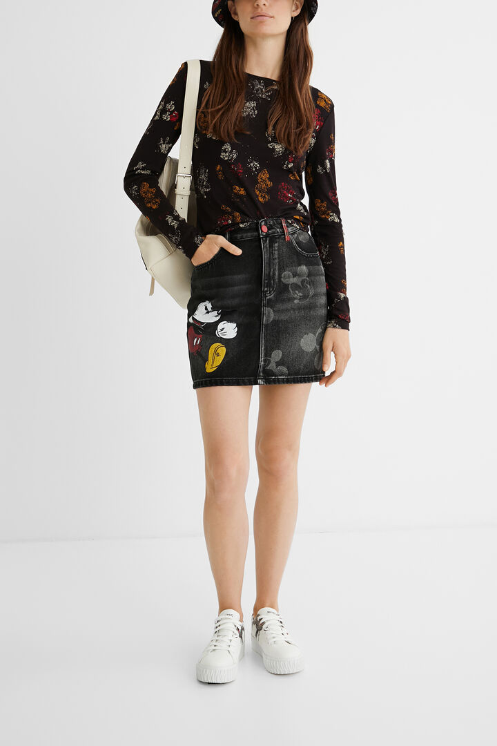 Camiseta slim viscosa estampada | Desigual