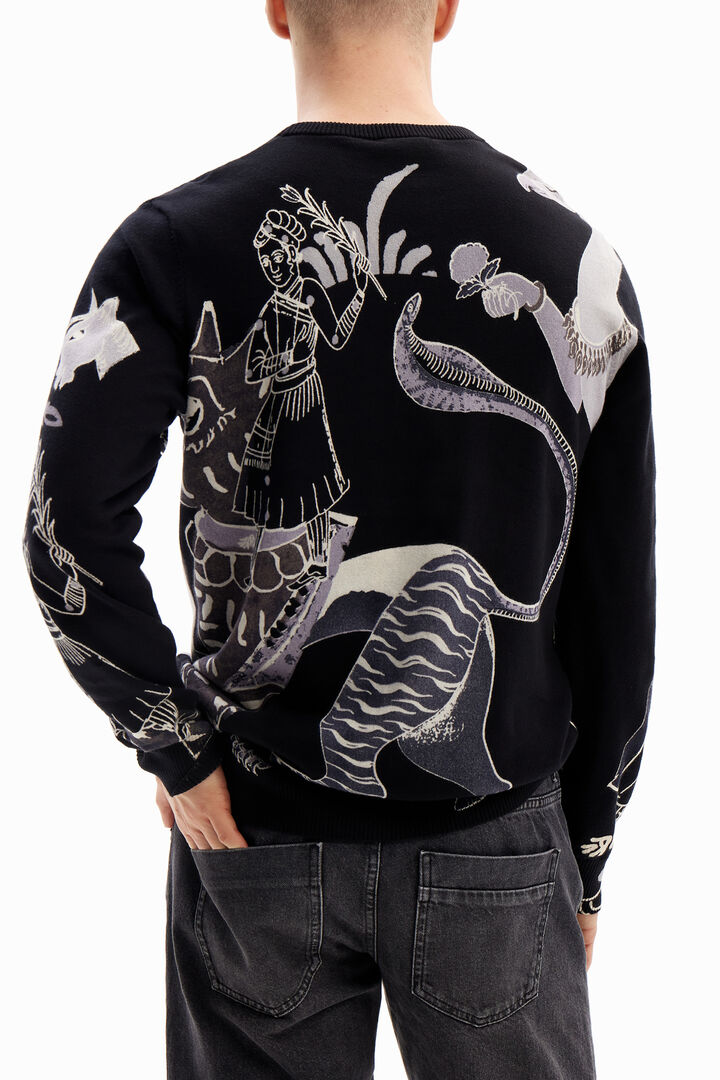 Fine India print pullover | Desigual