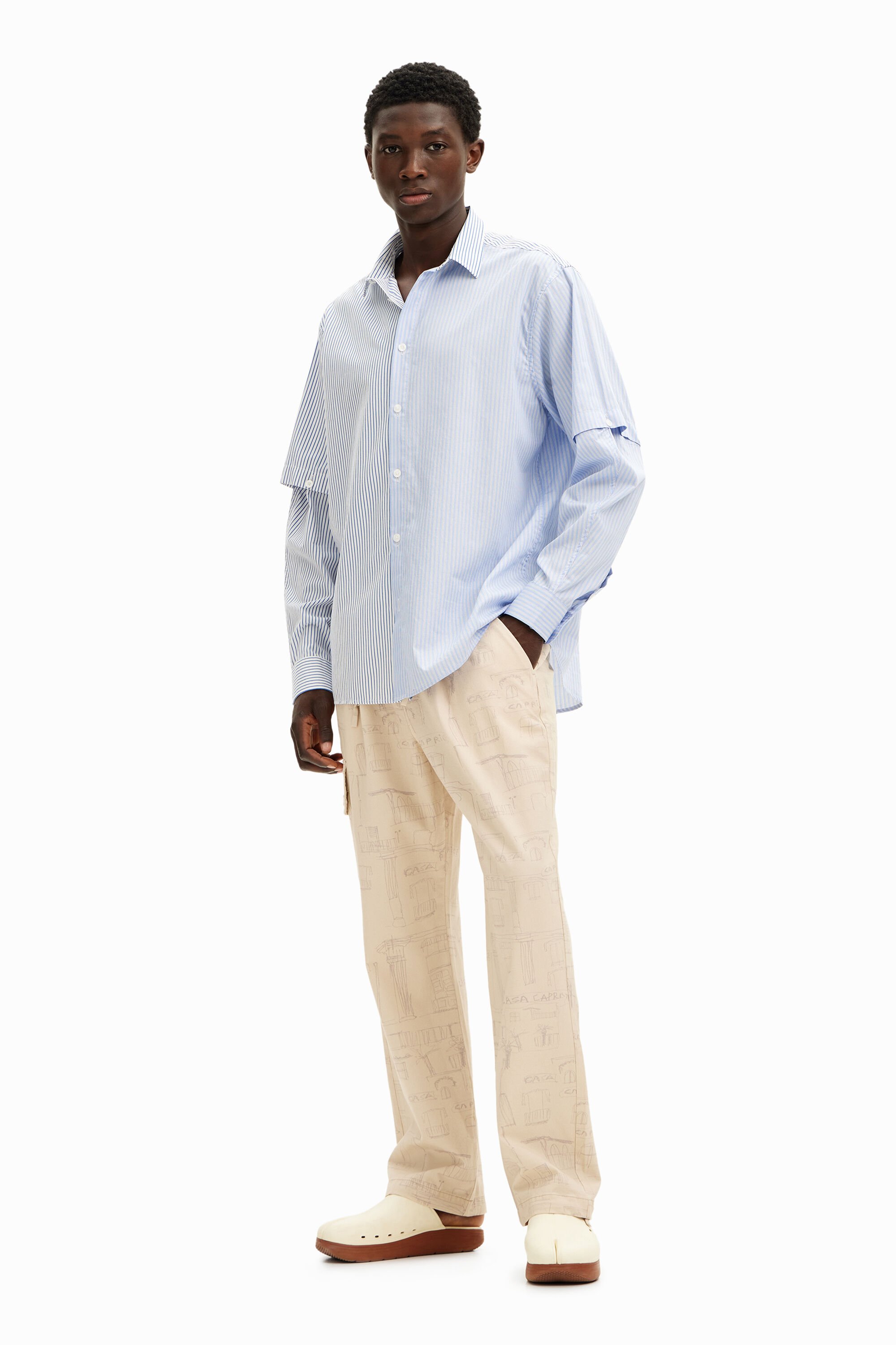 Chemise a manches longues destructuree pour homme I Desigual