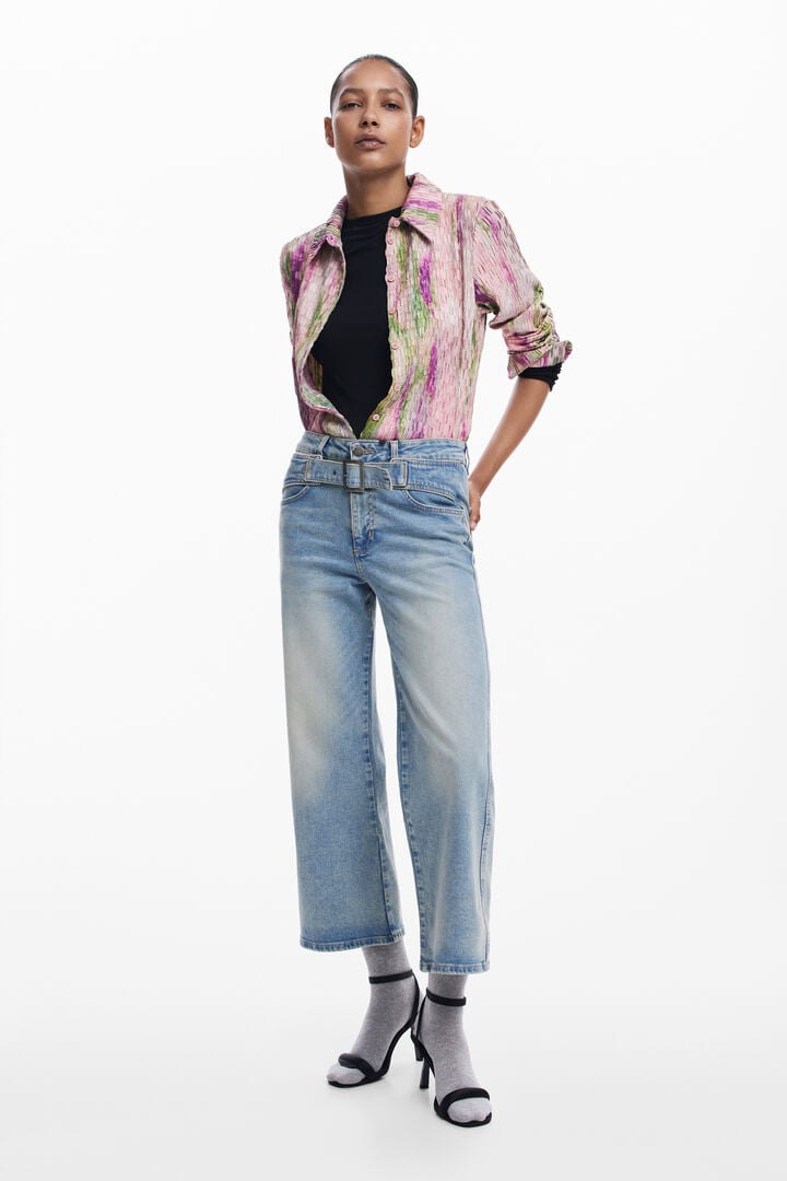Vaquero culotte cinturón