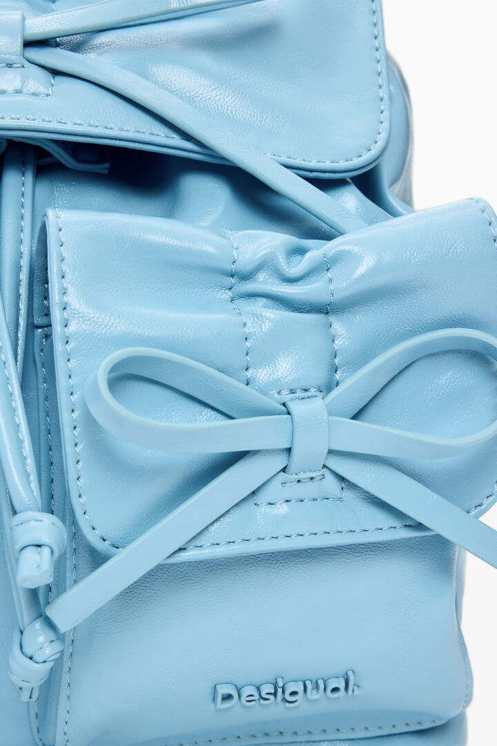 Kleine rugzak met glanzende strik | Desigual