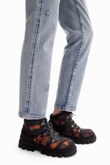 Printed trekking boots | Desigual