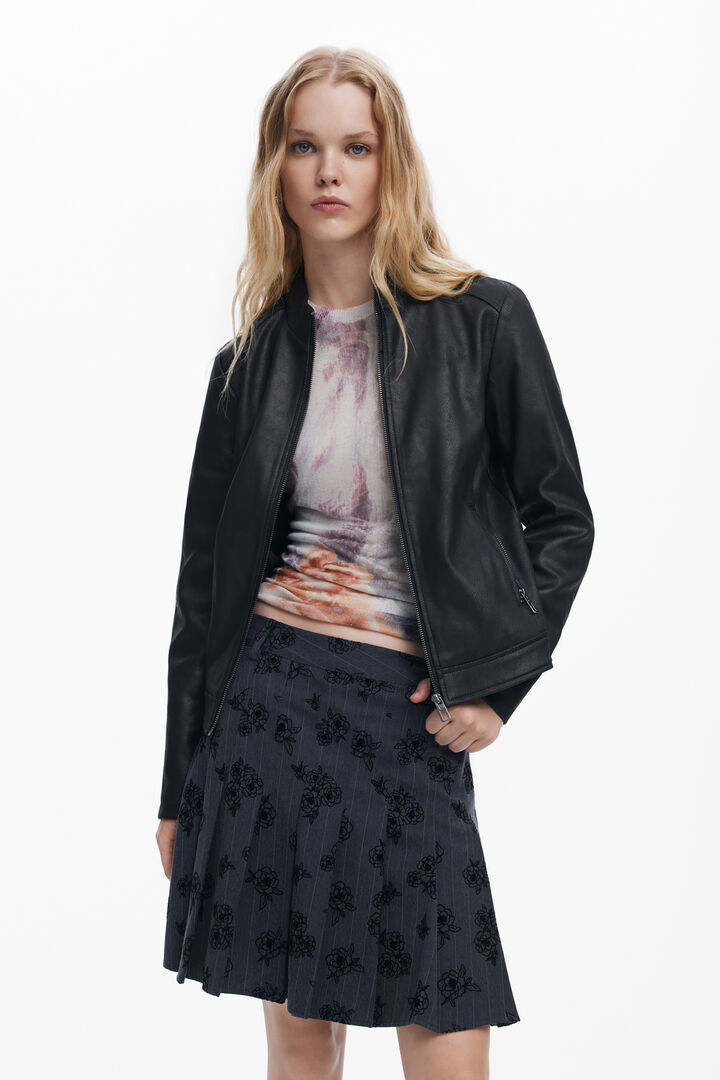 Slim biker jacket