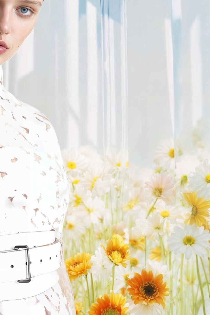 Narcissus leather belt | Desigual