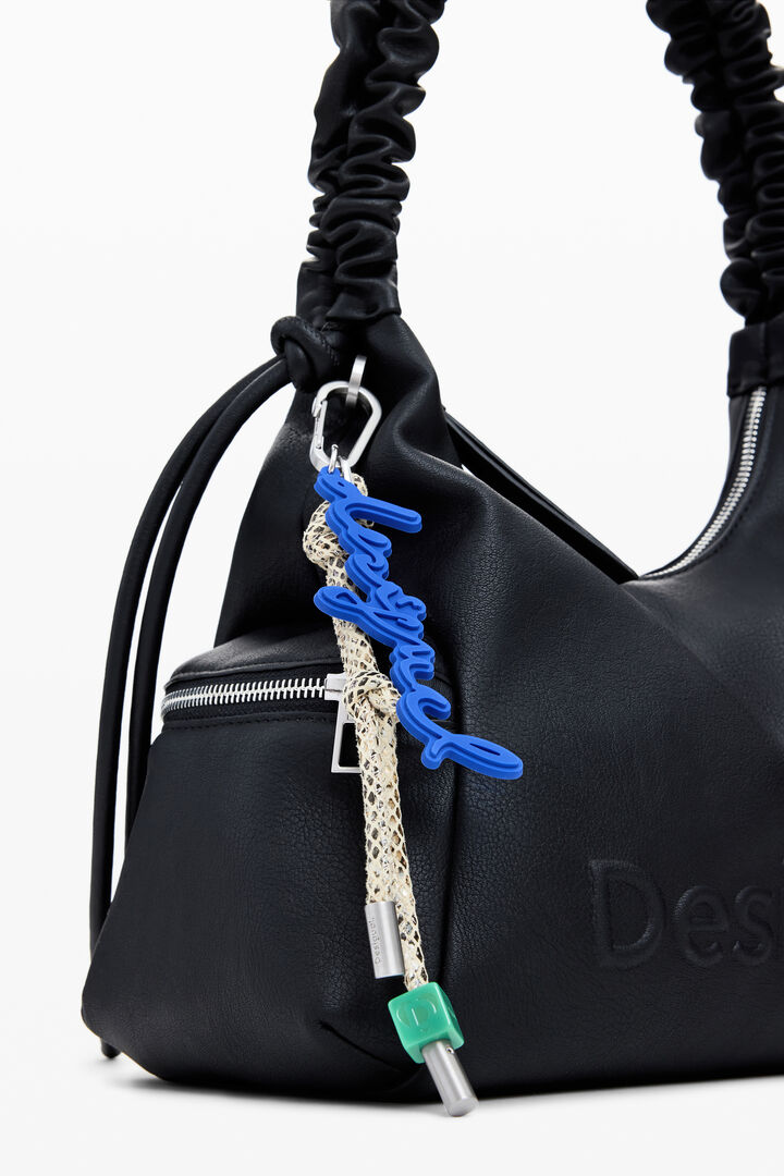 Sac logo 3D à anse froncée moyen | Desigual