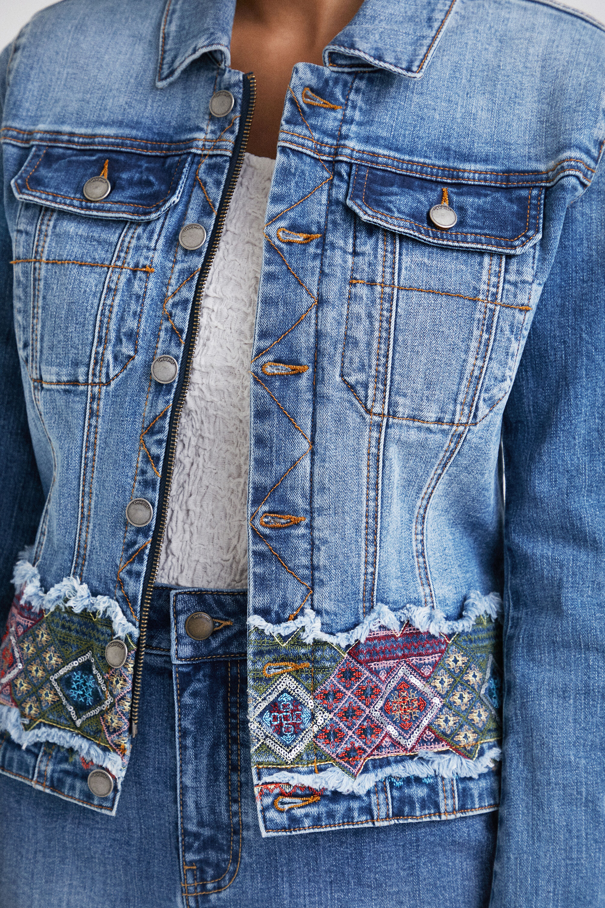 Desigual denim top jackets