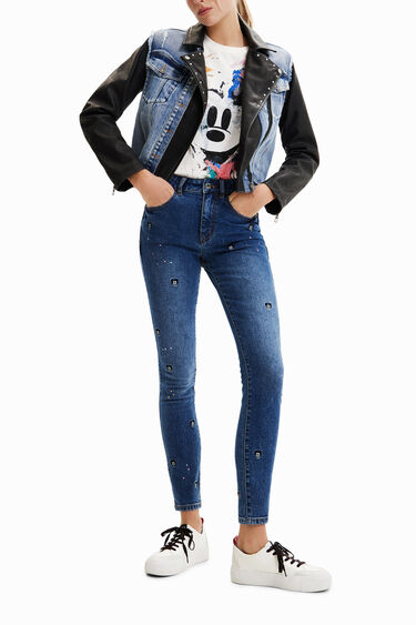 Chaqueta vaquera híbrida Mickey Mouse | Desigual