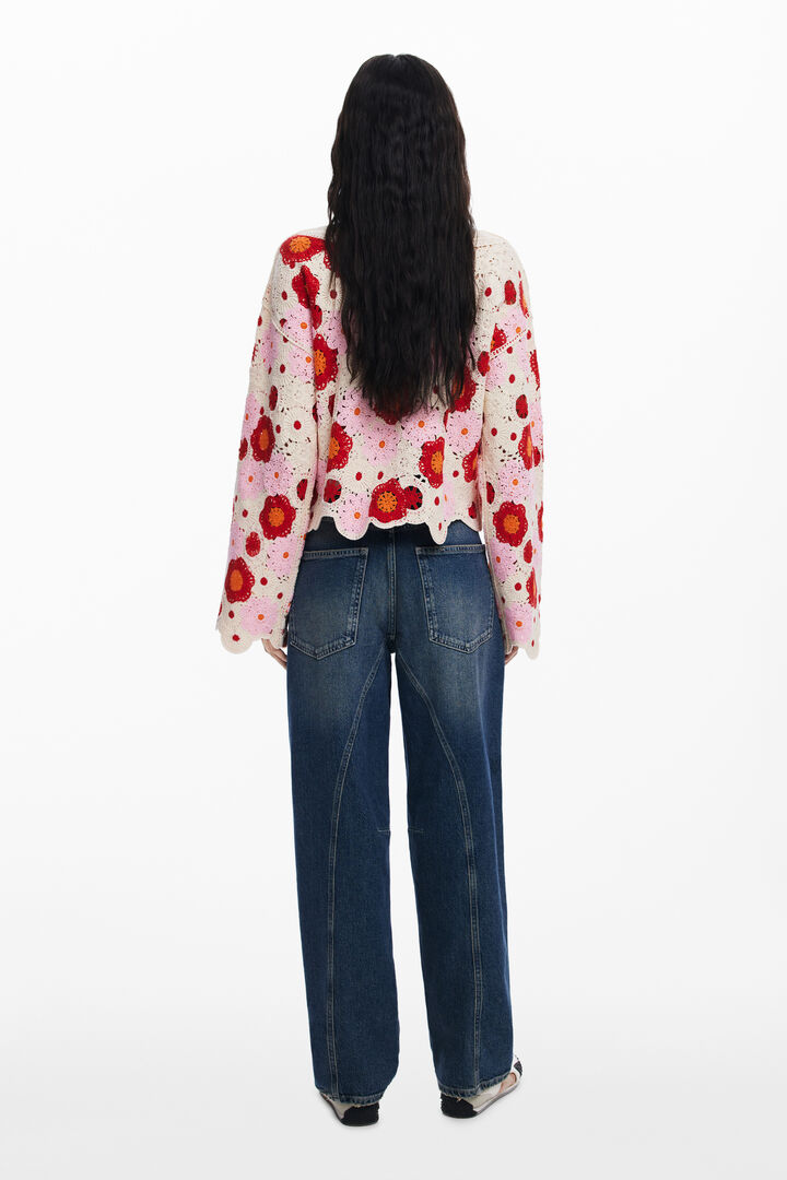 Vícebarevný háčkovaný top | Desigual