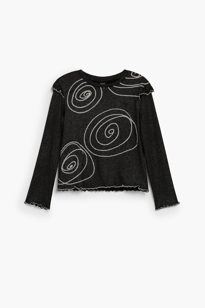 long sleeve t-shirt with spirals