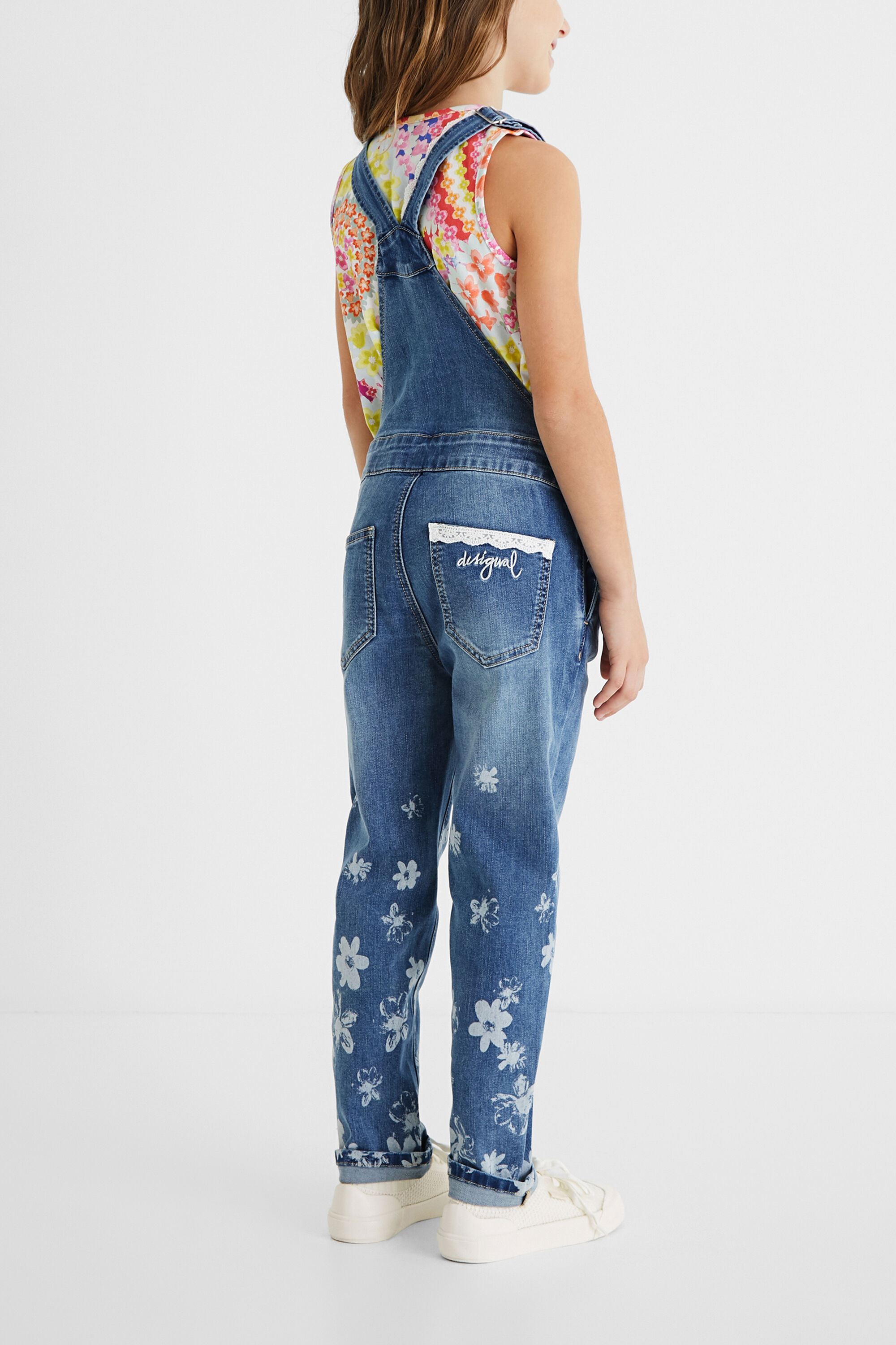 Womens oversized denim overalls sale