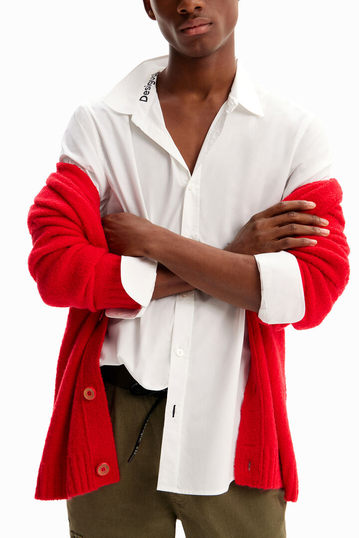 Camisa básica detalles contraste | Desigual