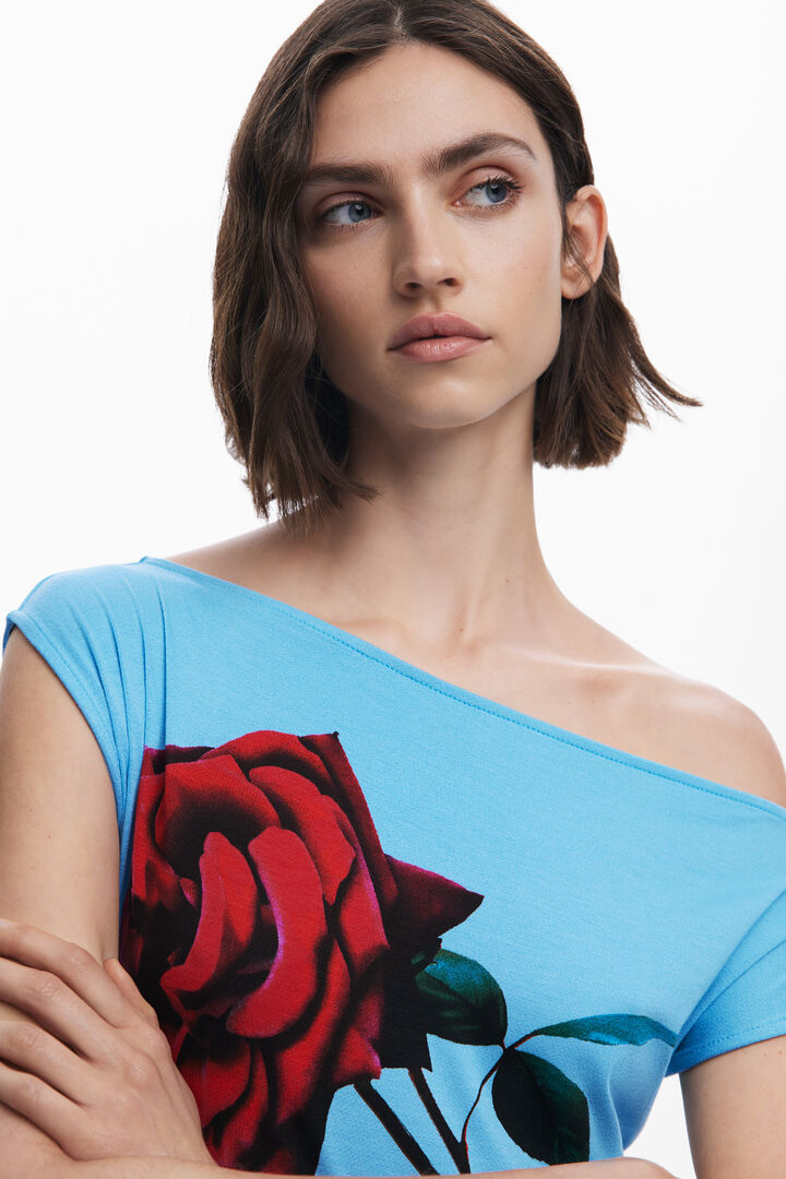 Vestido bardot pétalos Tyler McGillivary | Desigual