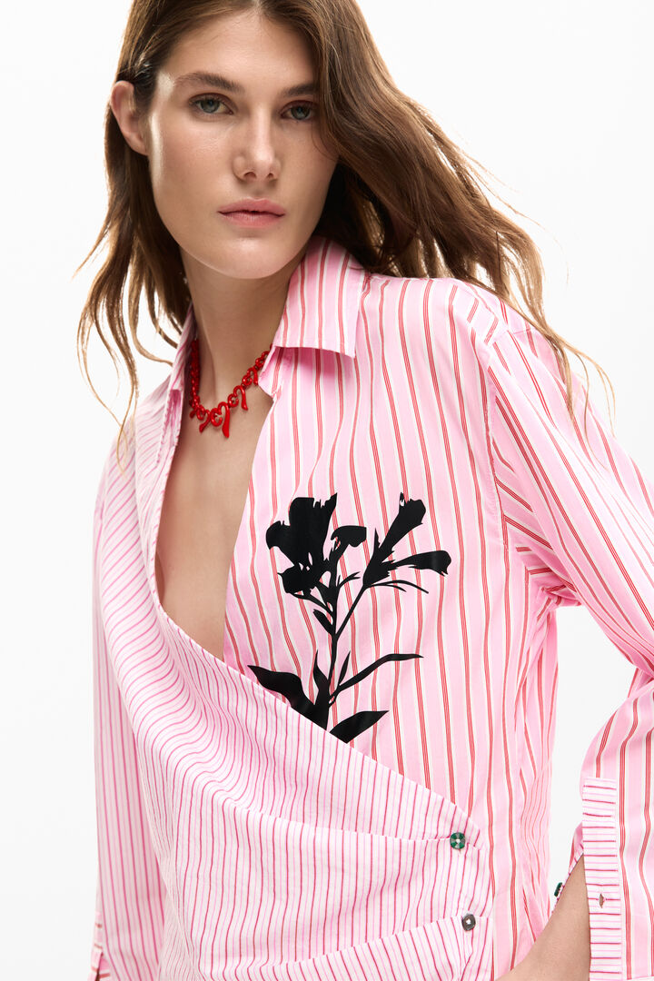 Robe chemise en popeline | Desigual