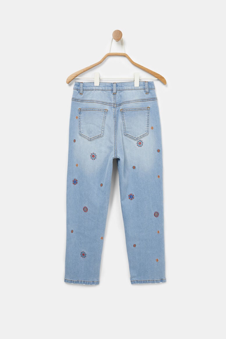 Mum fit embroidered jeans | Desigual