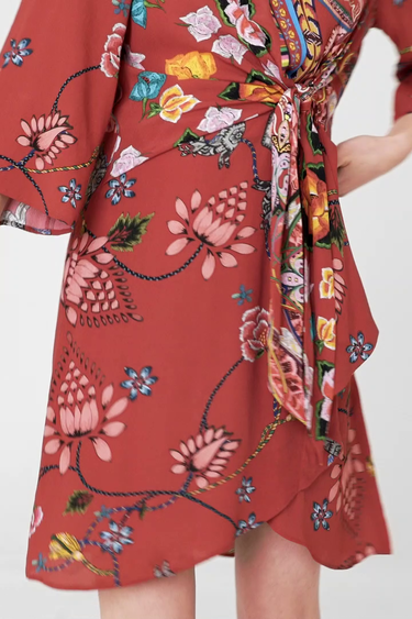 Robe rouge desigual best sale