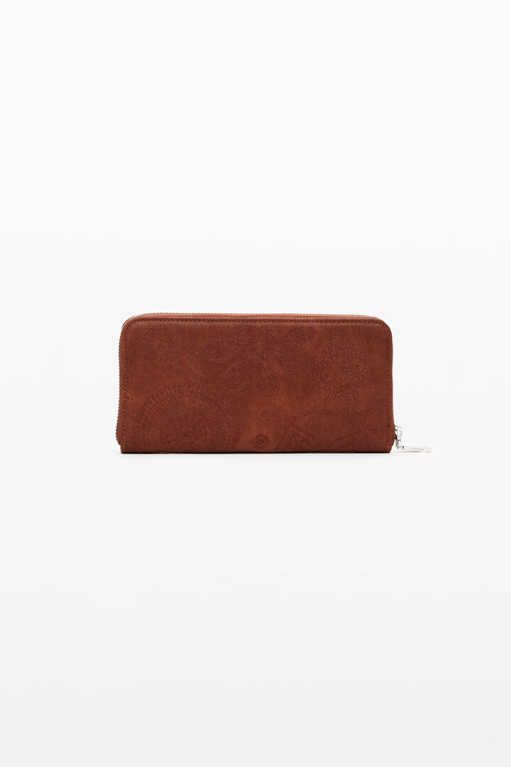 Large floral embroidery wallet | Desigual