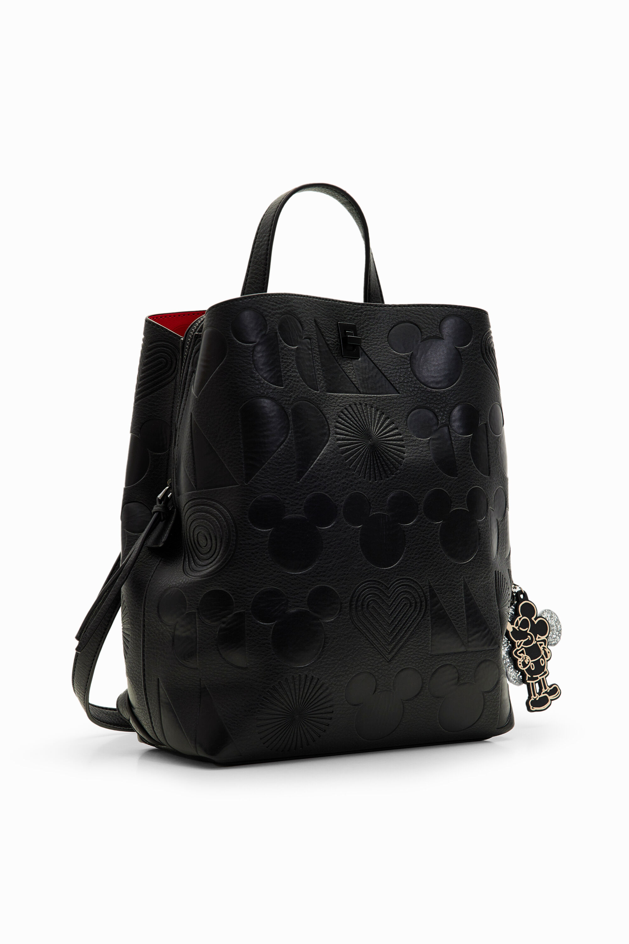 Desigual M Mickey Mouse Backpack In Black