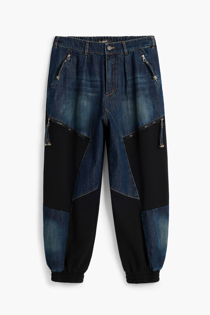 PANTAL&Oacute;N VAQUERO PATCHWORK | Desigual