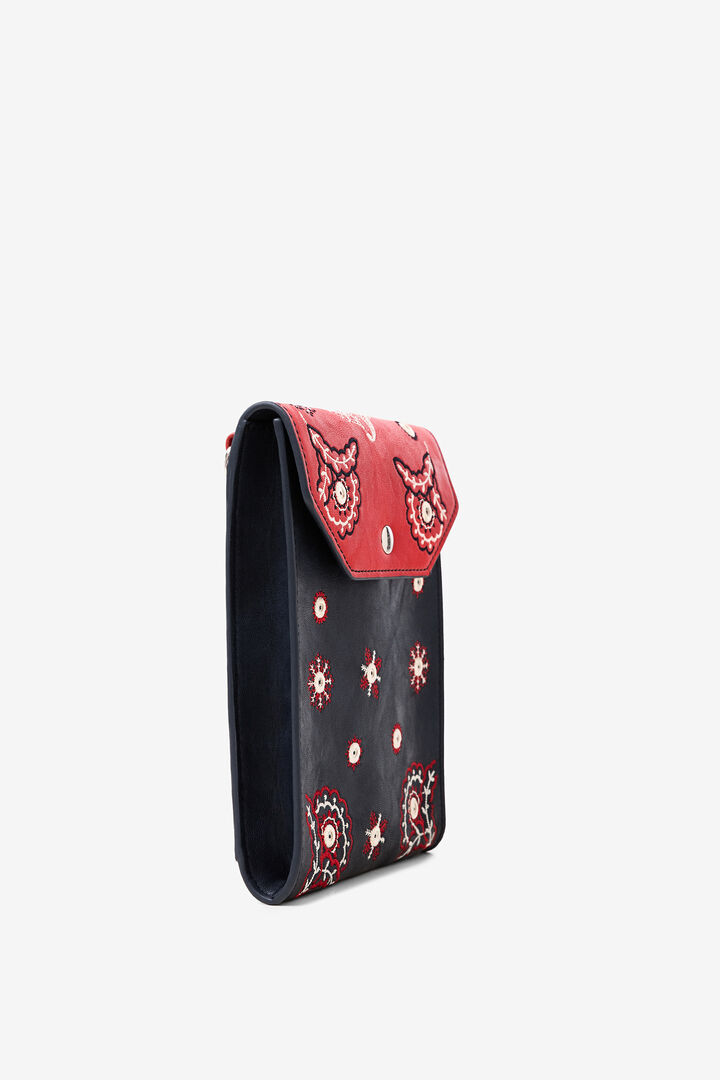 Längliches Portemonnaie mit Stickereien | Desigual