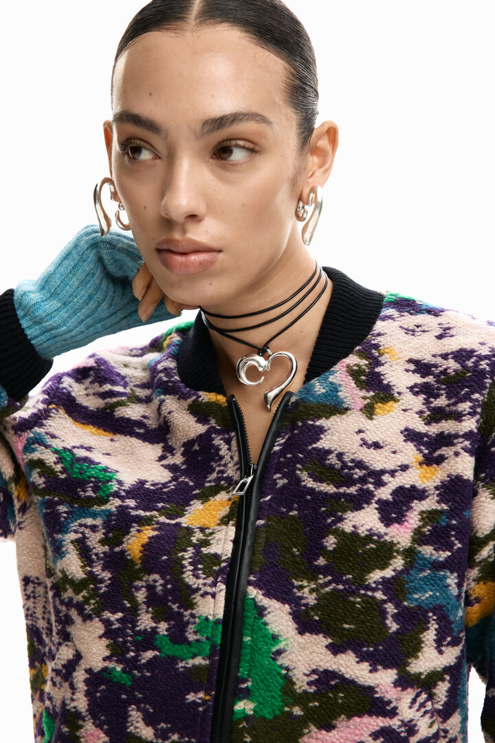 Heathered bomber jacket | Desigual