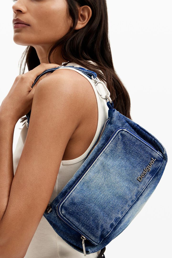 Small denim crossbody bag | Desigual