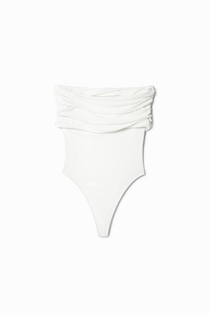 Nathy Peluso draped neckline bodysuit