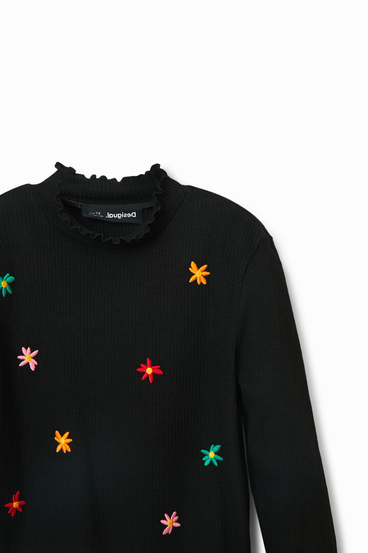 Flower embroidery T-shirt | Desigual