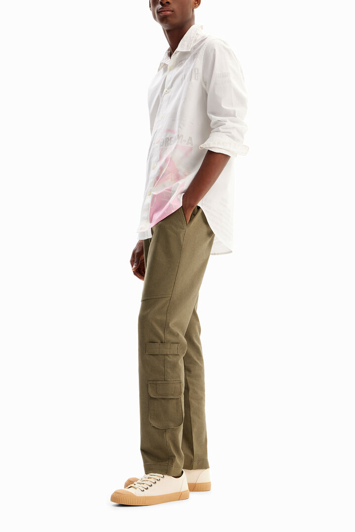 Poplin newspaper shirt | Desigual