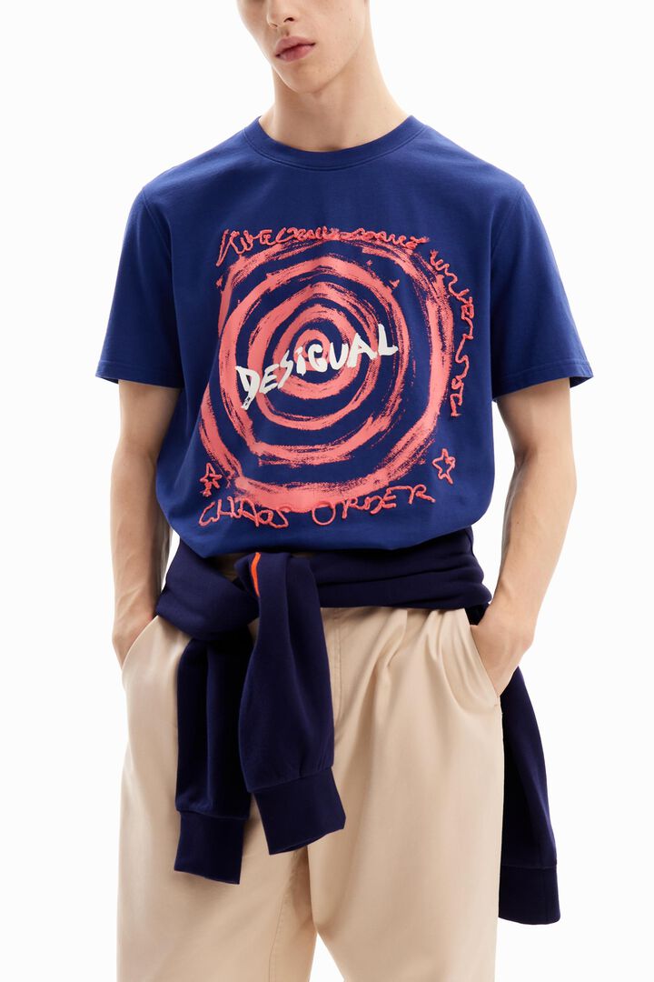 Spiral T-shirt with logo | Desigual