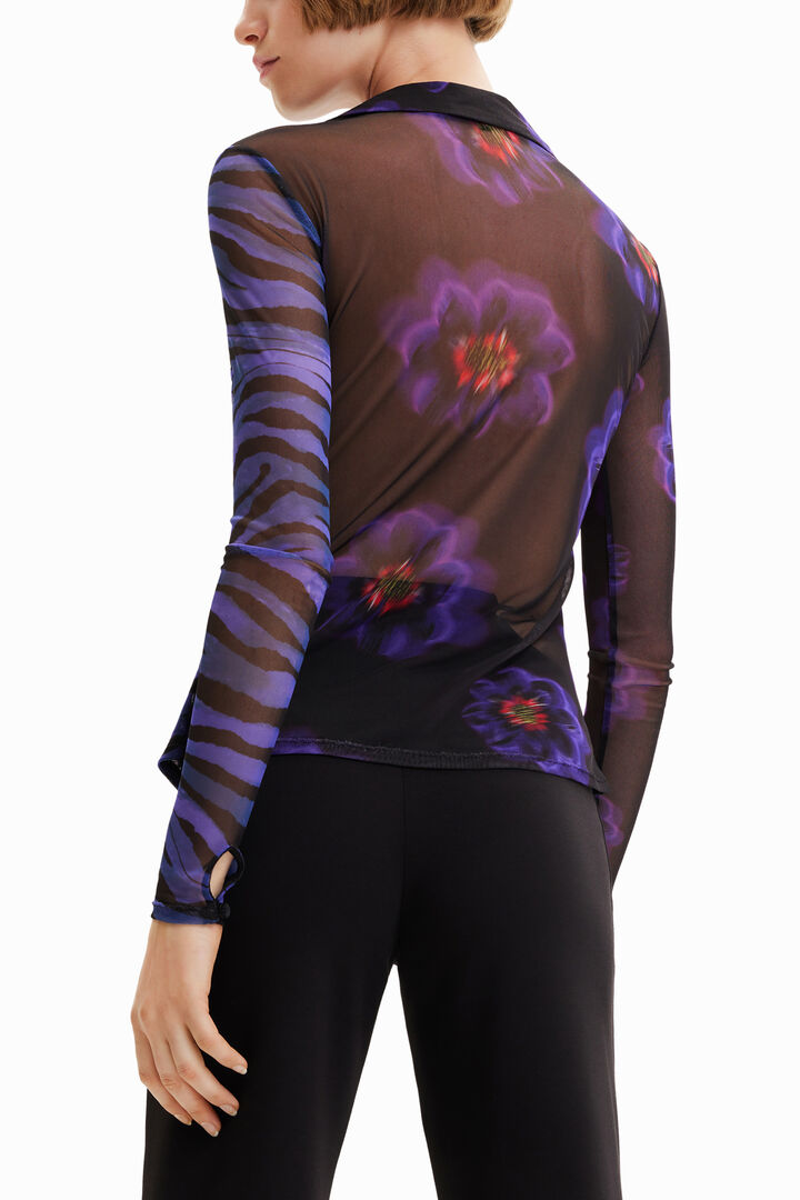 Camisa tul cebra flores | Desigual
