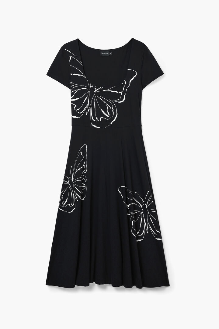 Vestido midi mariposas | Desigual