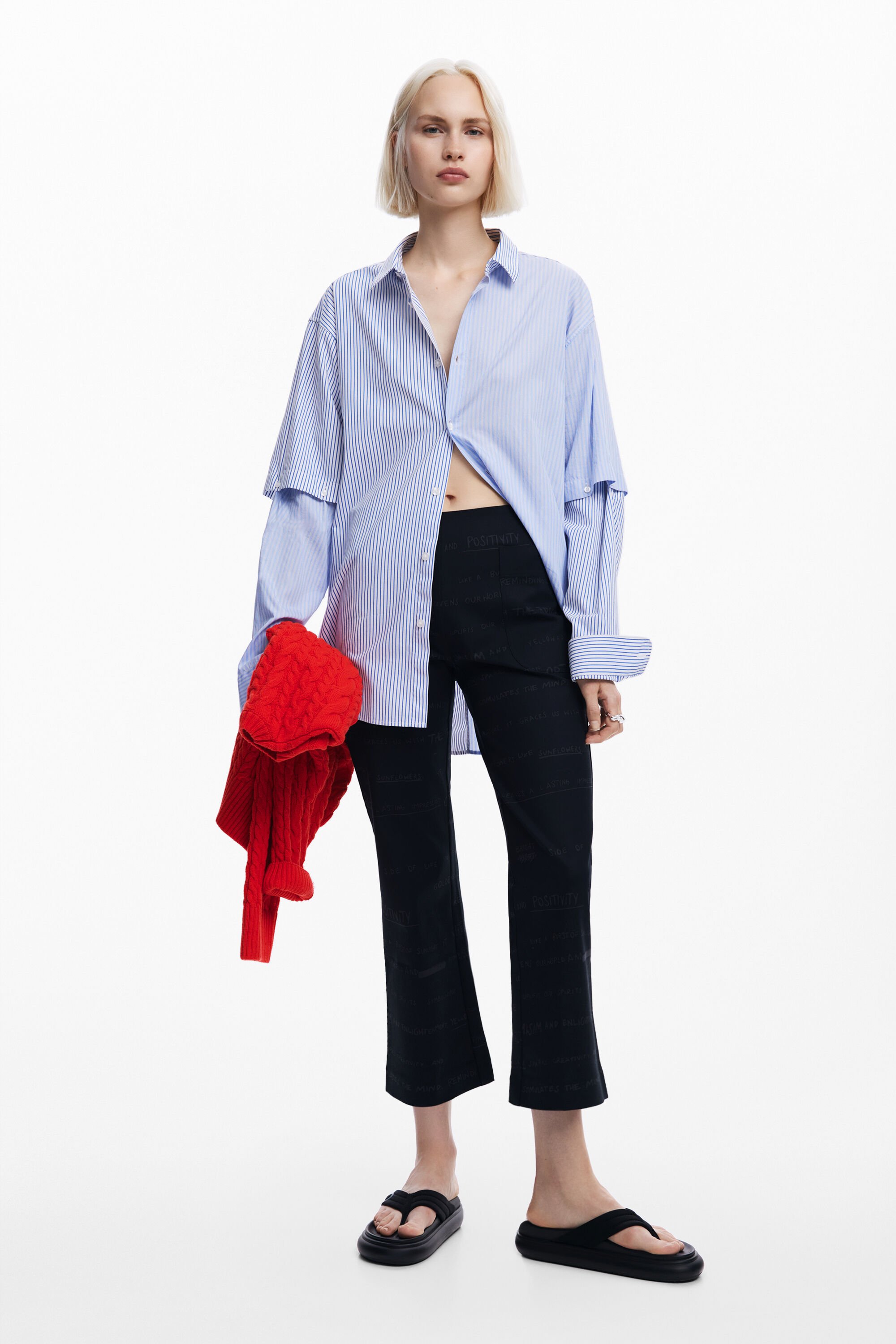Pantalon long avec phrases pour femme I Desigual