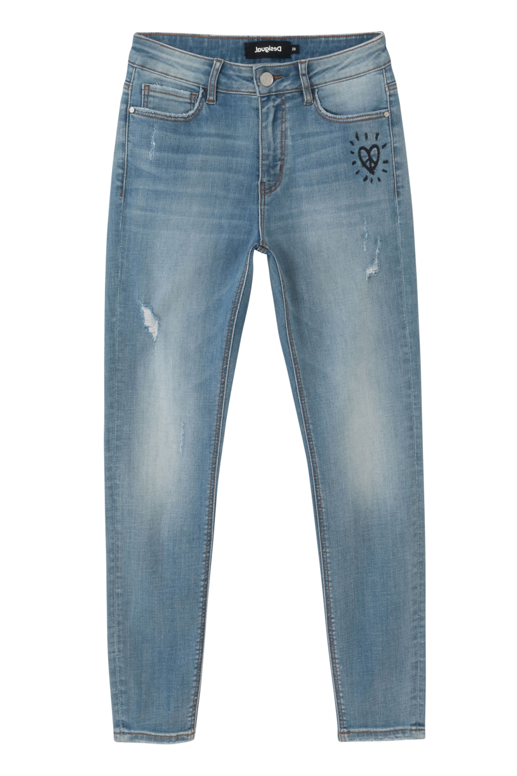 Skinny jeans met hart