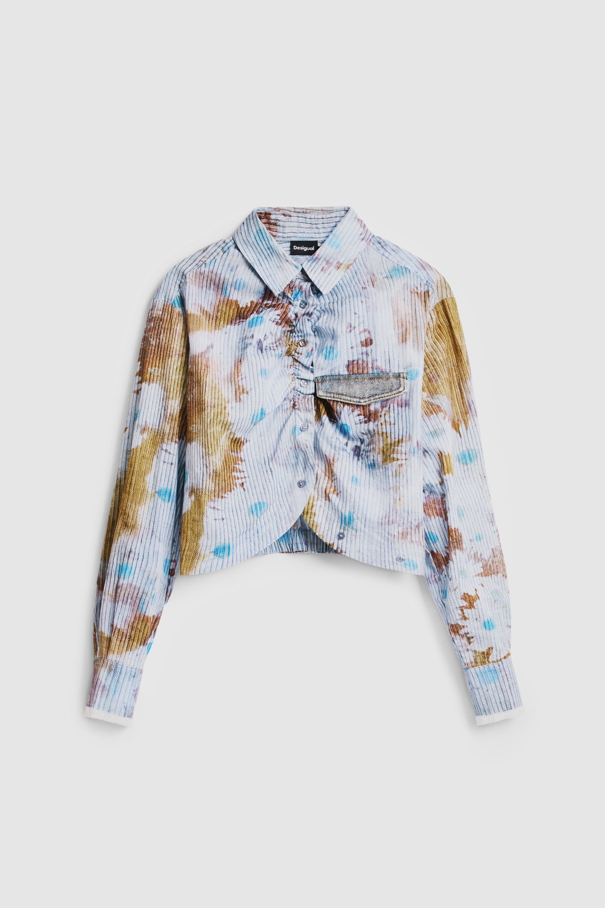 花柄ストライプシャツ 女性用 I Desigual.com