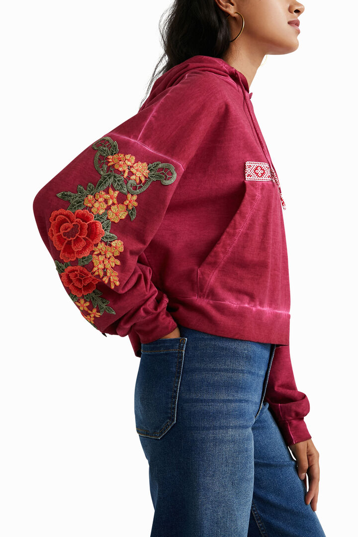 Sudadera corta canguro | Desigual