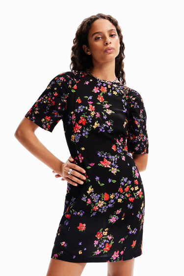 Vestit curt flors | Desigual