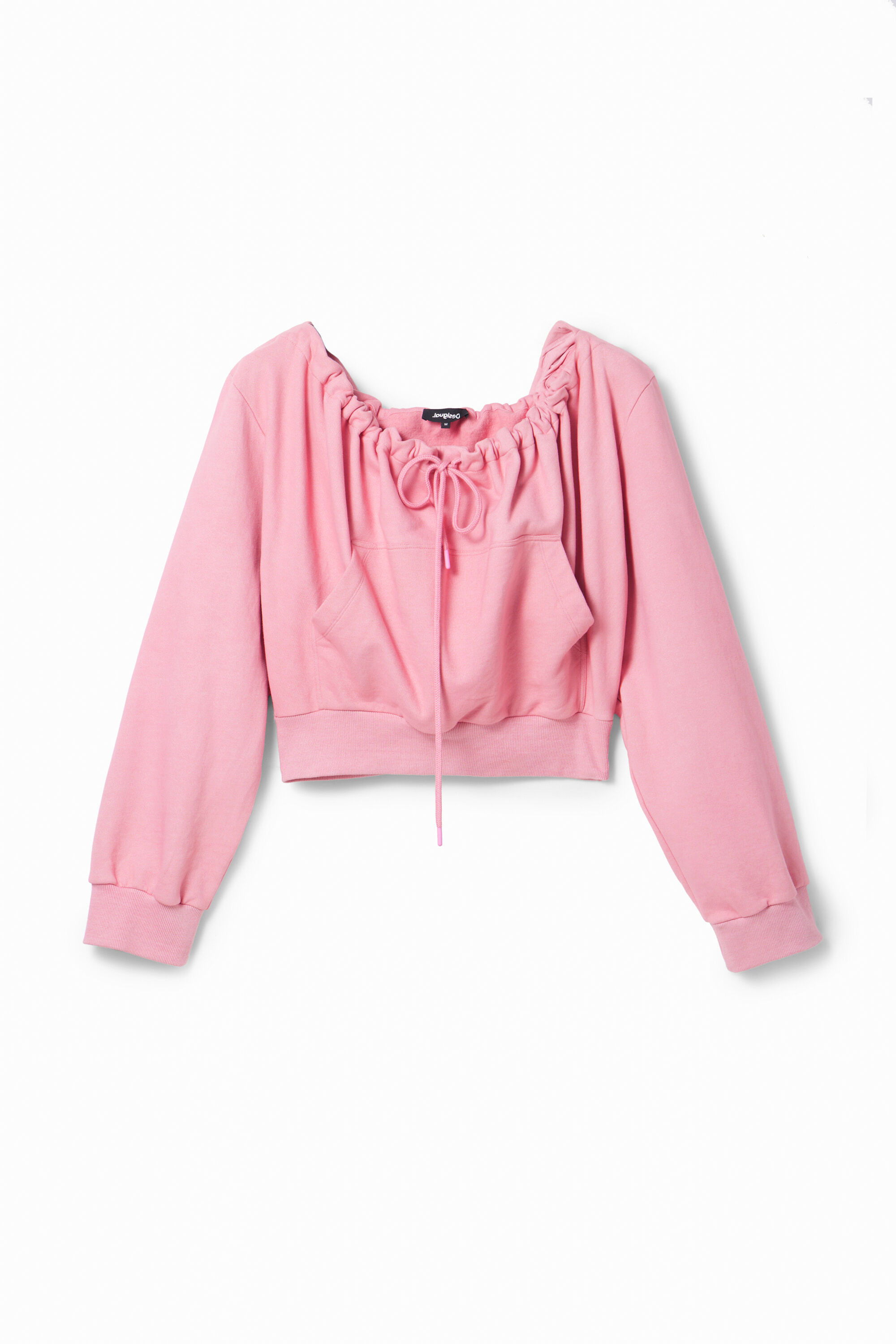 Desigual Cropped sweatshirt met capuchon Maitrepierre - RED