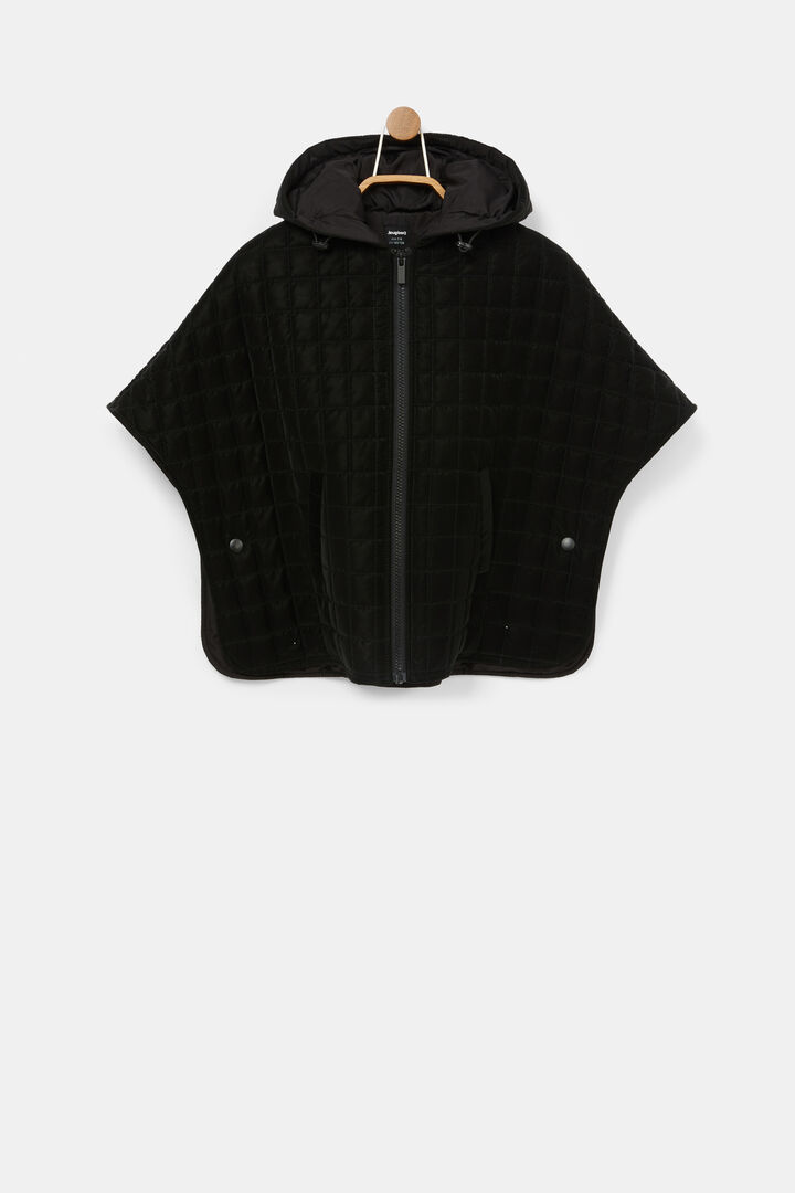 Padded hooded cape-jacket | Desigual