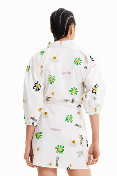 Vestit curt camiser il·lustracions | Desigual